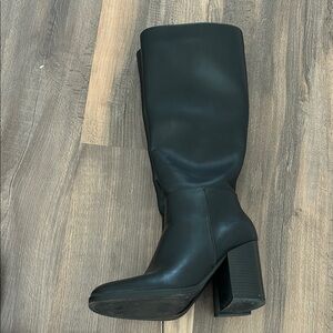 Black Knee High Boots